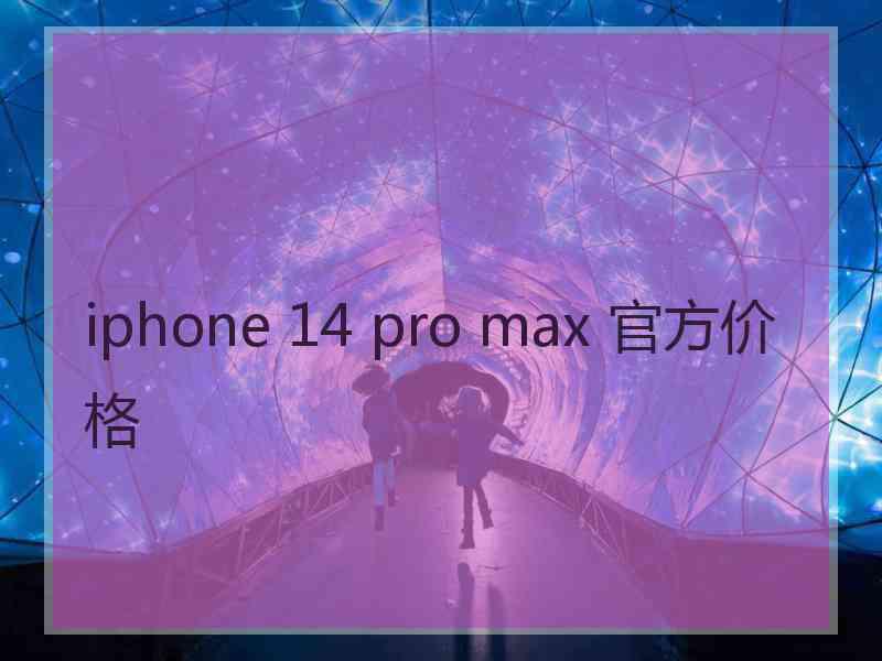 iphone 14 pro max 官方价格