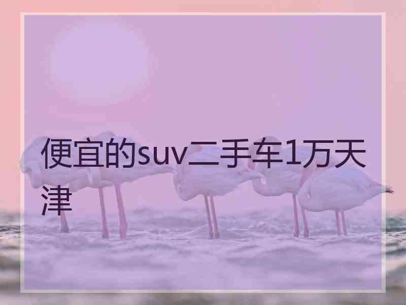 便宜的suv二手车1万天津