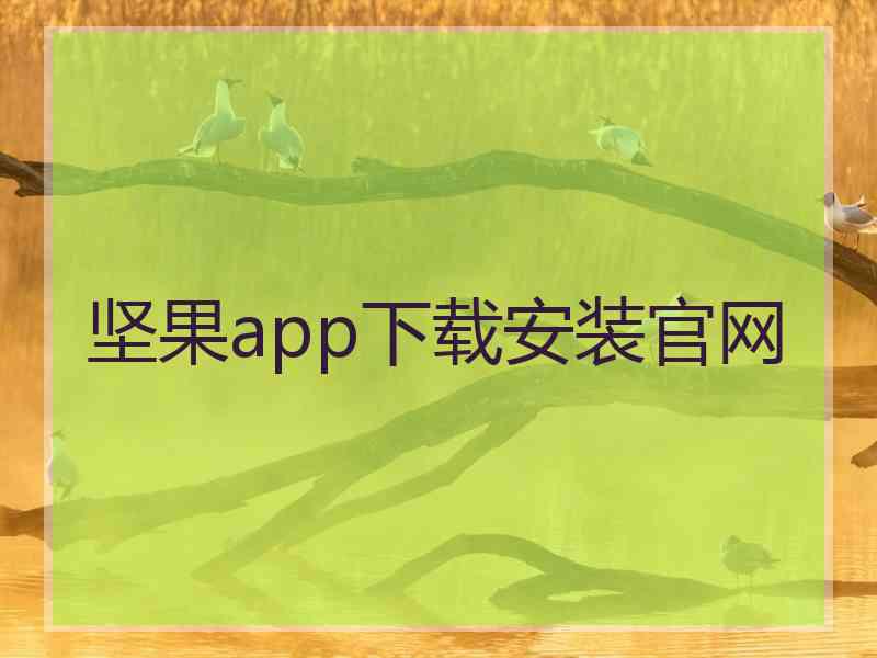 坚果app下载安装官网