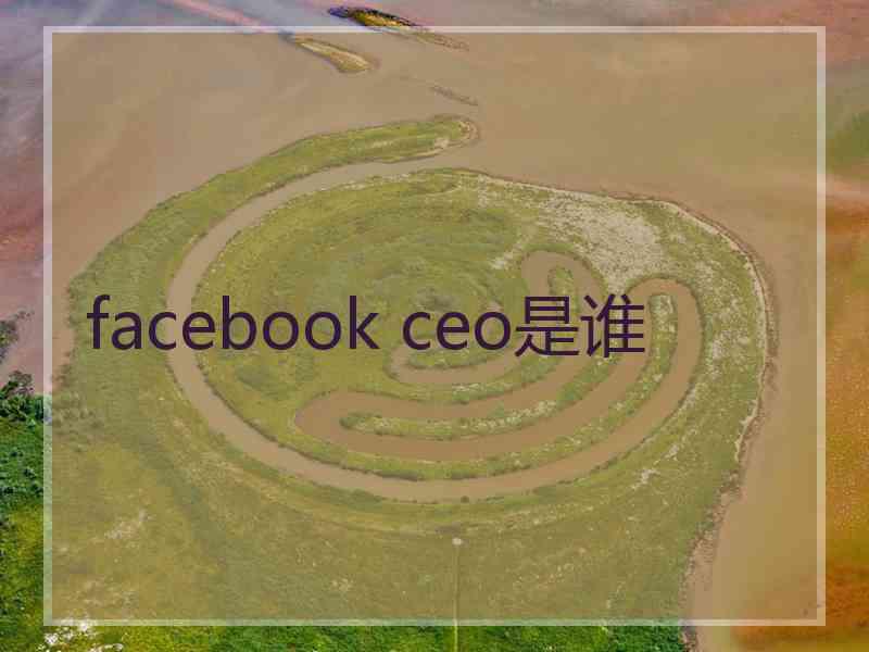 facebook ceo是谁