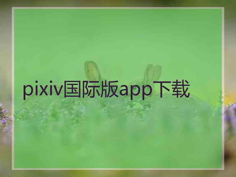 pixiv国际版app下载