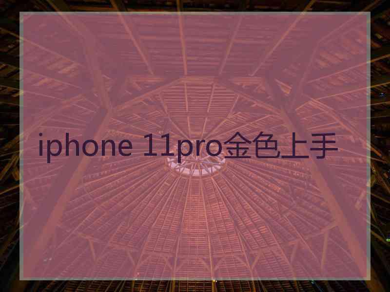 iphone 11pro金色上手