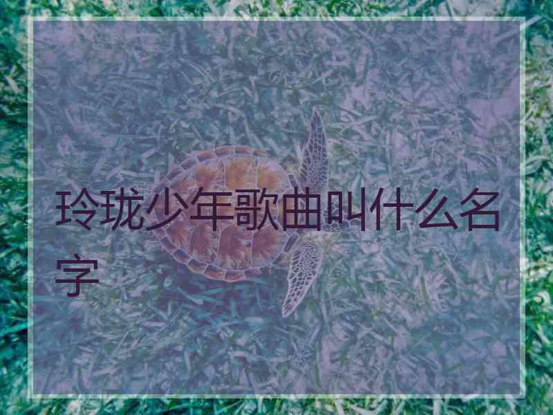 玲珑少年歌曲叫什么名字