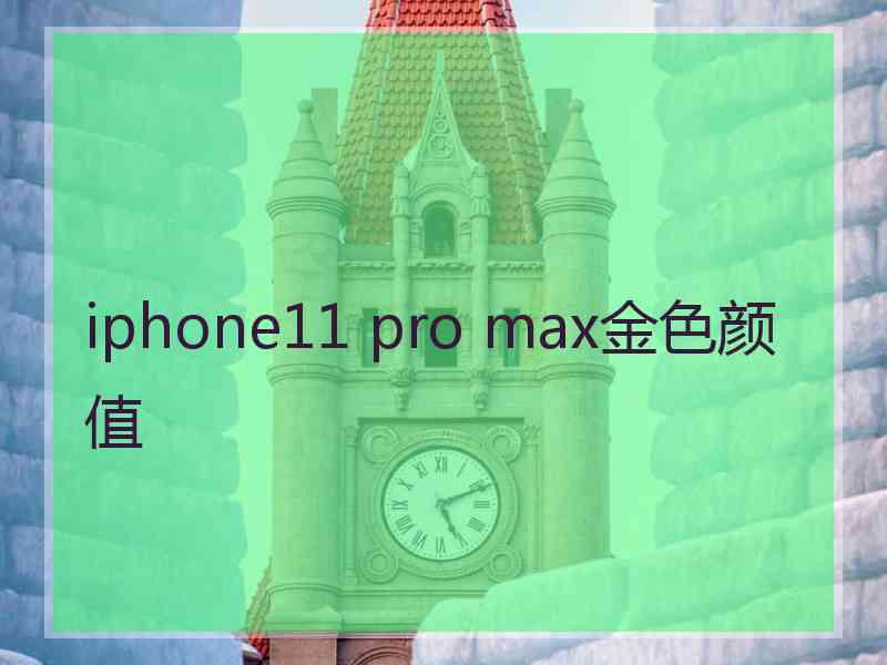 iphone11 pro max金色颜值