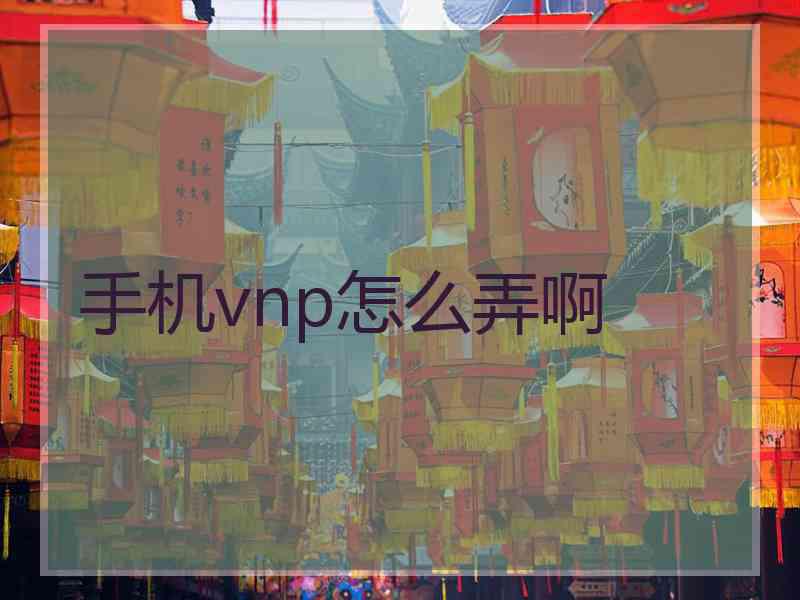 手机vnp怎么弄啊