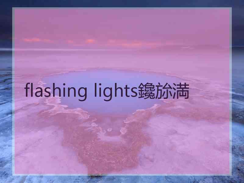 flashing lights鑱旀満