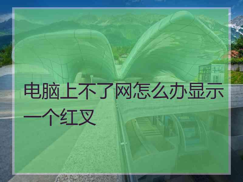 电脑上不了网怎么办显示一个红叉