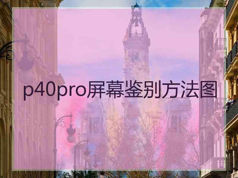 p40pro屏幕鉴别方法图