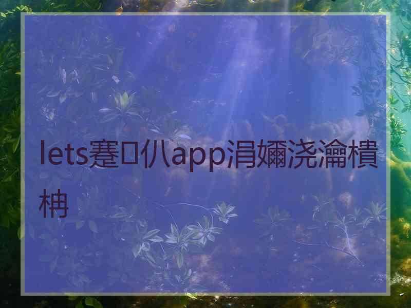 lets蹇仈app涓嬭浇瀹樻柟