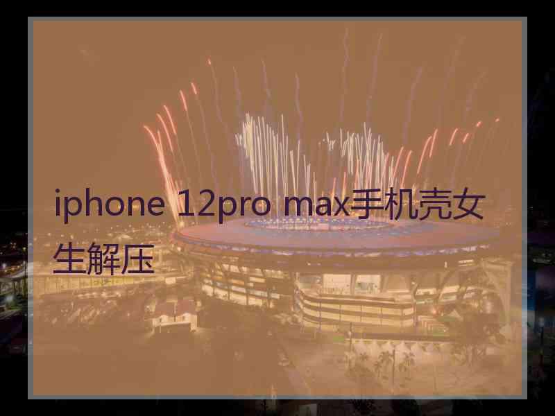 iphone 12pro max手机壳女生解压