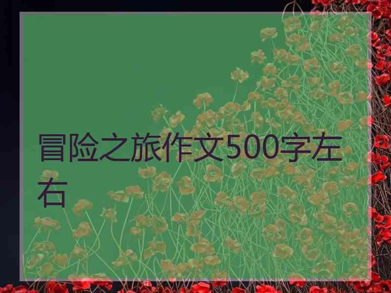 冒险之旅作文500字左右