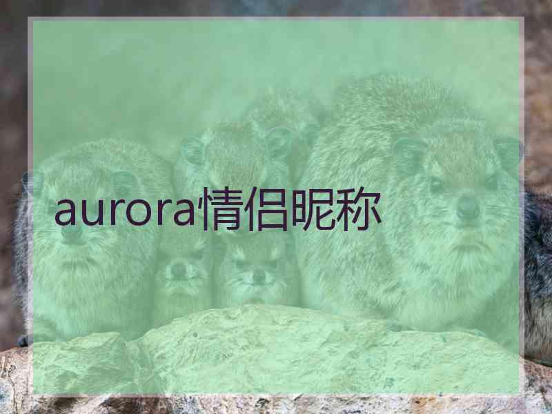 aurora情侣昵称