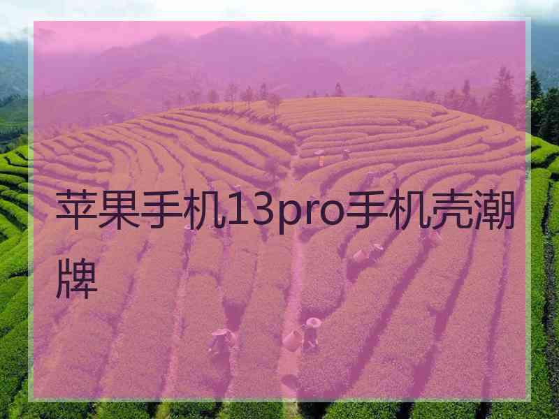 苹果手机13pro手机壳潮牌