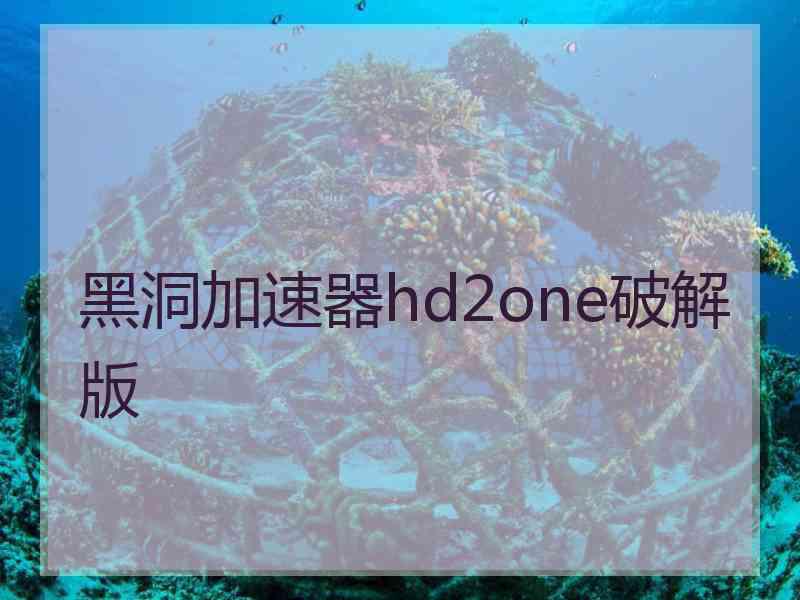 黑洞加速器hd2one破解版