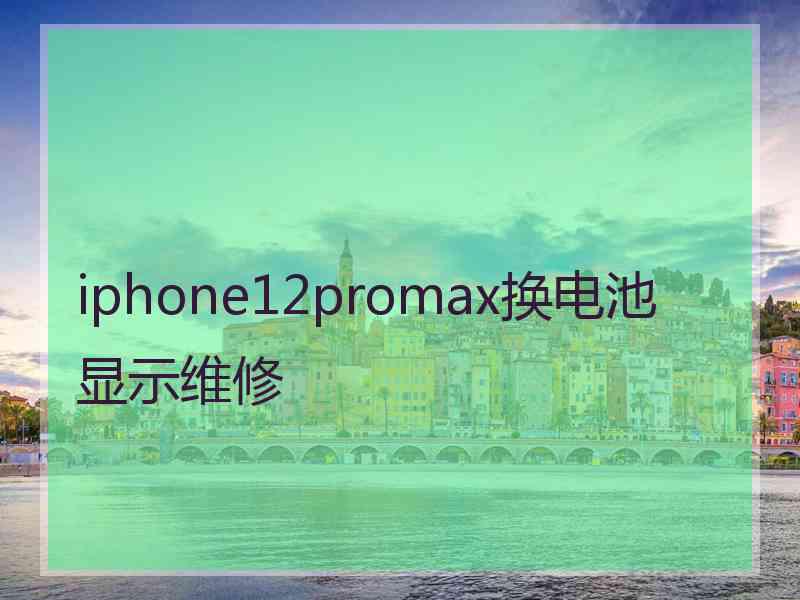 iphone12promax换电池显示维修