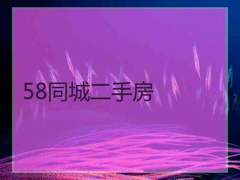 58同城二手房