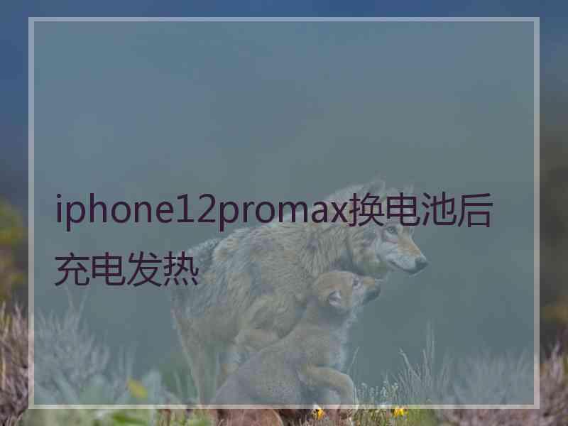 iphone12promax换电池后充电发热