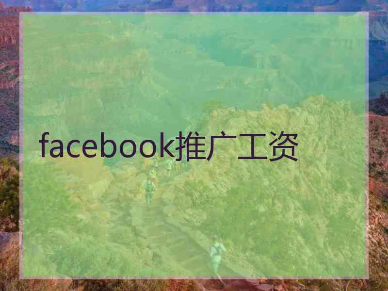 facebook推广工资