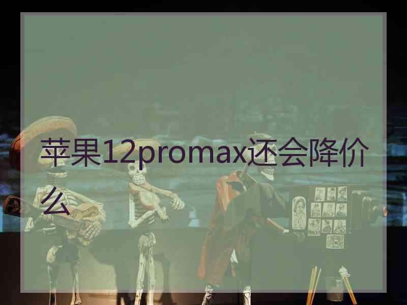 苹果12promax还会降价么