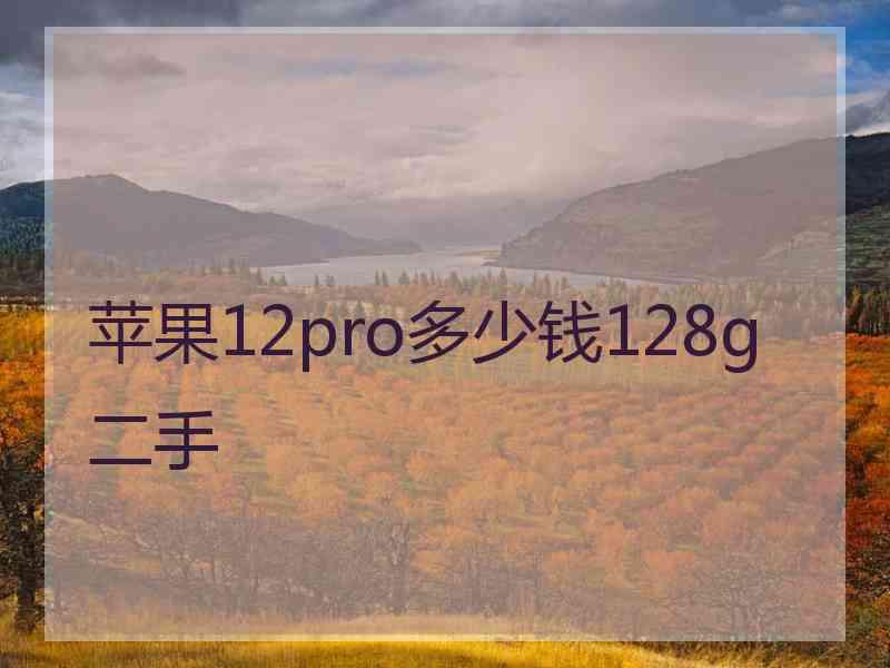 苹果12pro多少钱128g二手