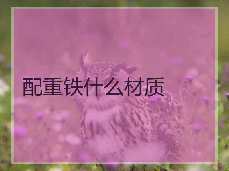 配重铁什么材质