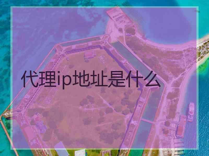 代理ip地址是什么