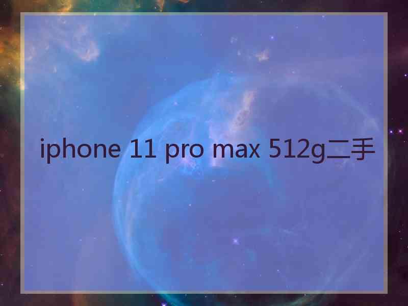 iphone 11 pro max 512g二手