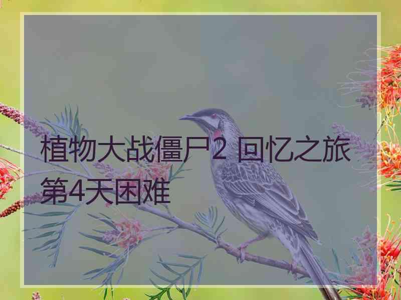 植物大战僵尸2 回忆之旅第4天困难