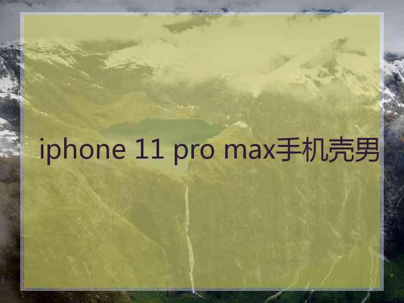 iphone 11 pro max手机壳男