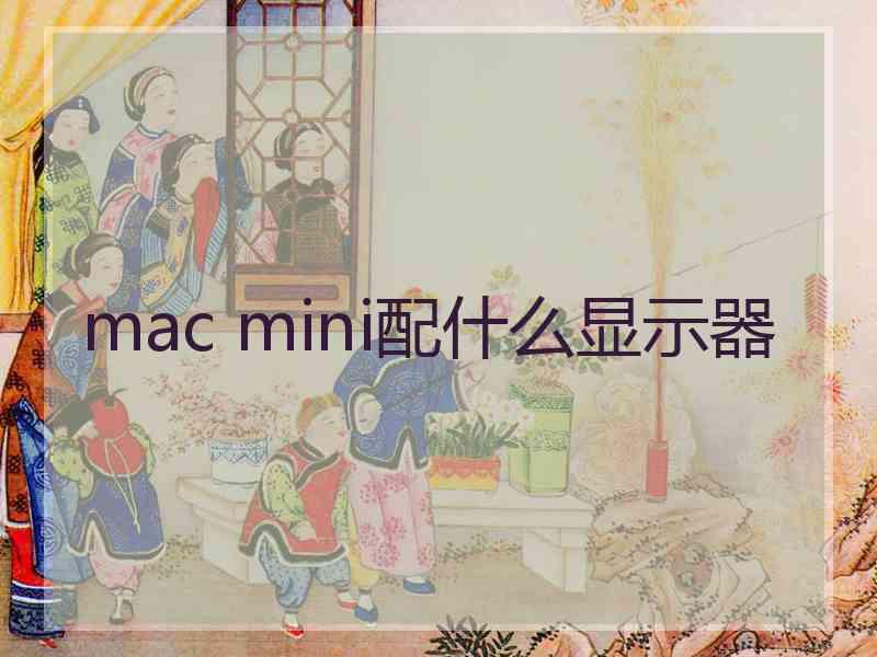 mac mini配什么显示器