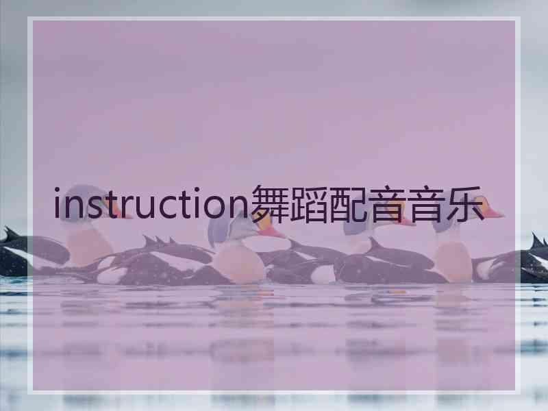 instruction舞蹈配音音乐