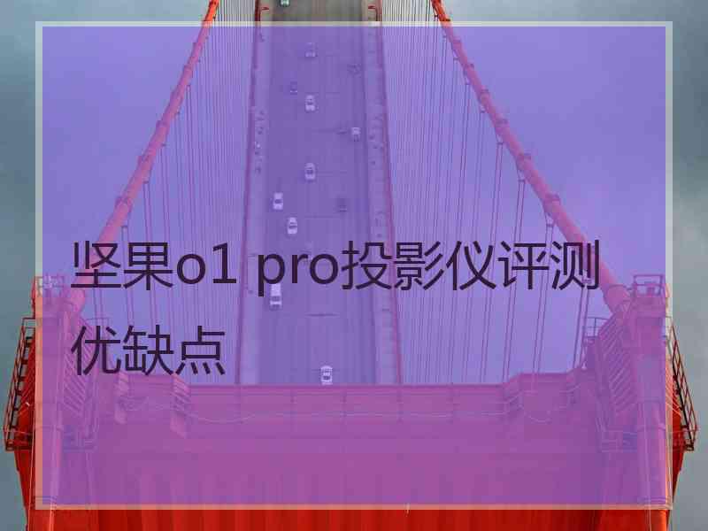 坚果o1 pro投影仪评测优缺点