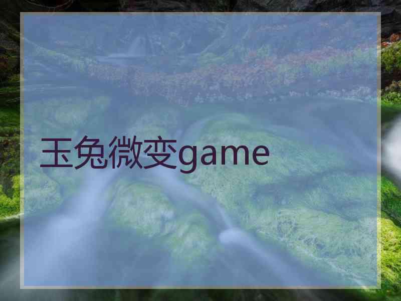 玉兔微变game