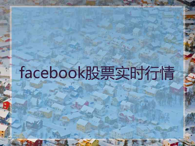 facebook股票实时行情