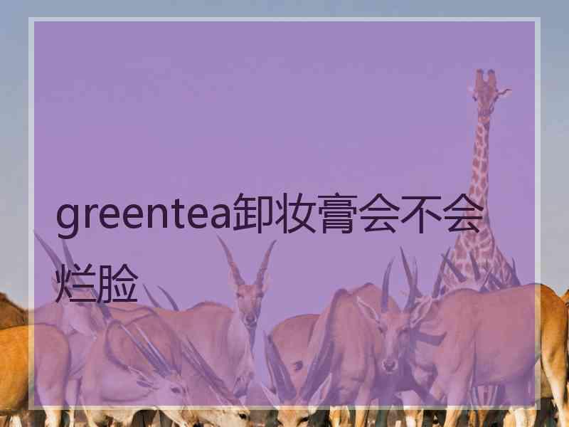 greentea卸妆膏会不会烂脸