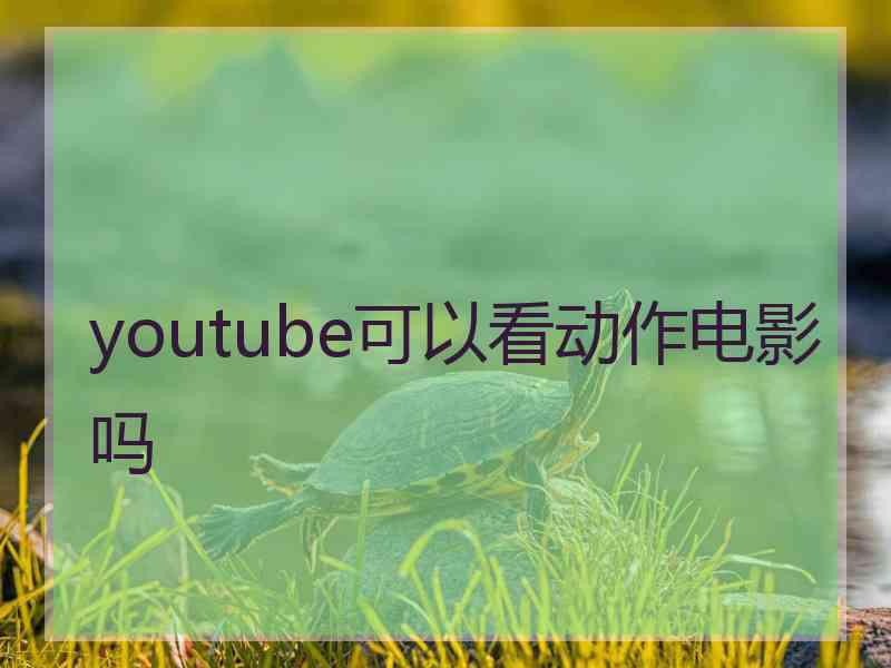 youtube可以看动作电影吗