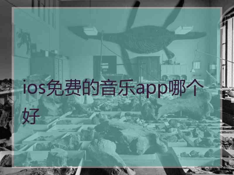 ios免费的音乐app哪个好