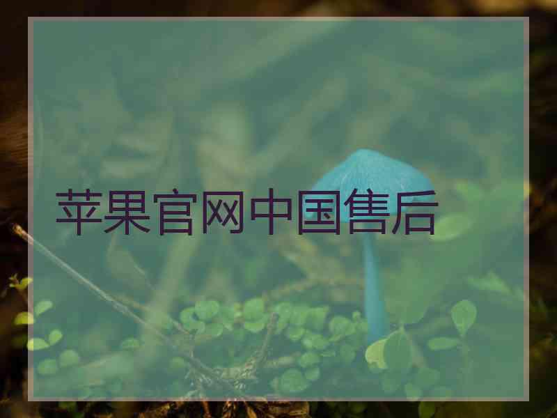 苹果官网中国售后