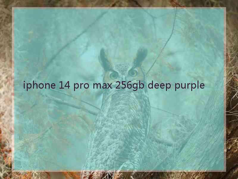 iphone 14 pro max 256gb deep purple