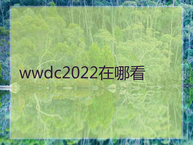 wwdc2022在哪看