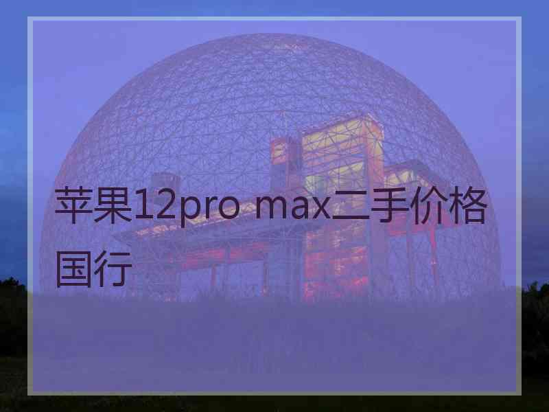 苹果12pro max二手价格国行