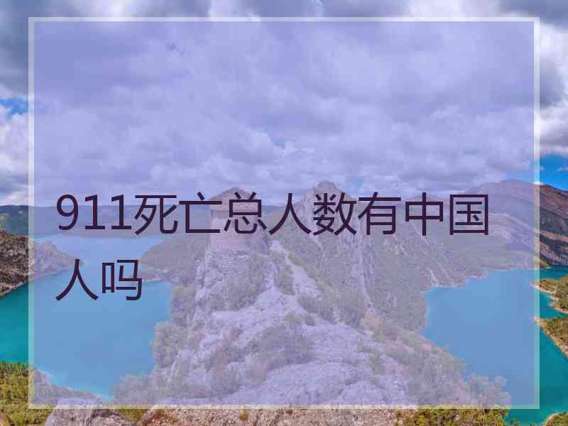 911死亡总人数有中国人吗