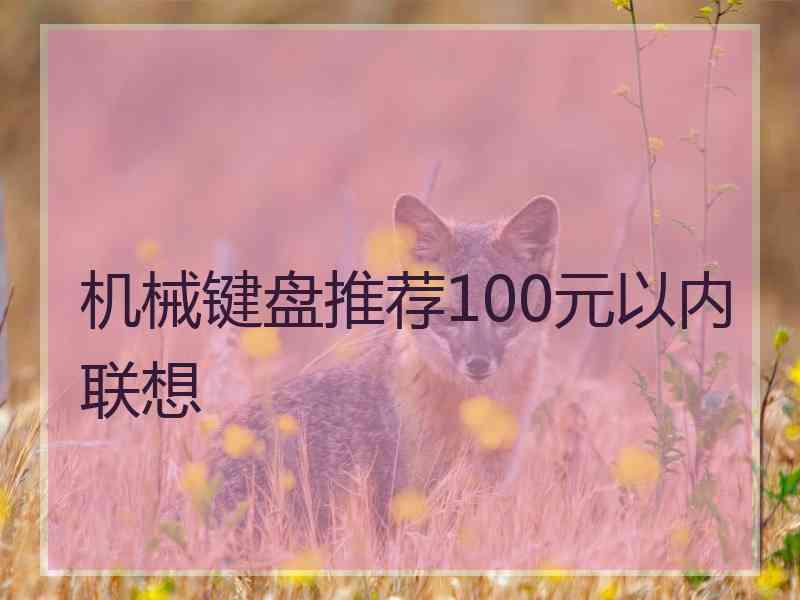 机械键盘推荐100元以内联想