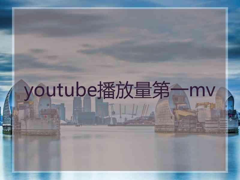 youtube播放量第一mv