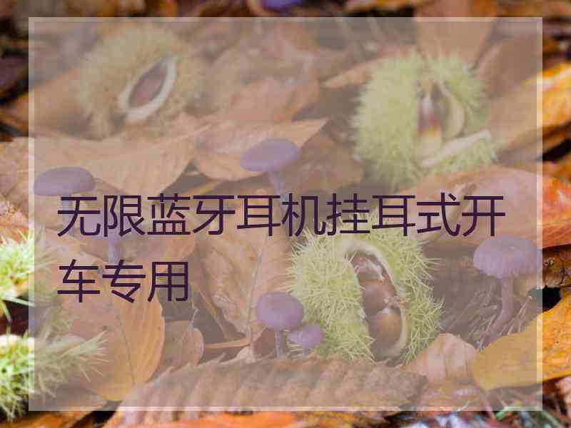 无限蓝牙耳机挂耳式开车专用