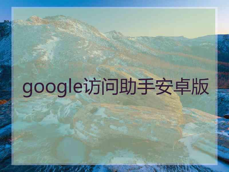 google访问助手安卓版