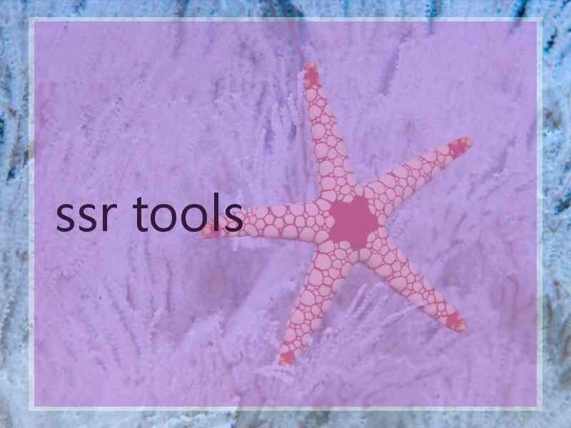 ssr tools