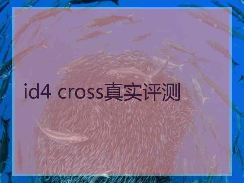 id4 cross真实评测