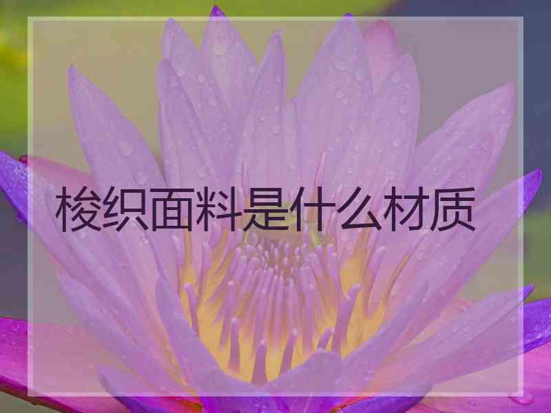 梭织面料是什么材质