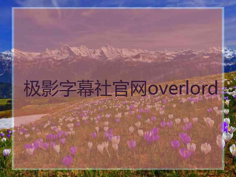 极影字幕社官网overlord